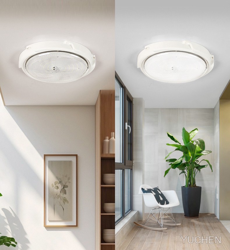 Solar ceiling lights lighting a bright living room